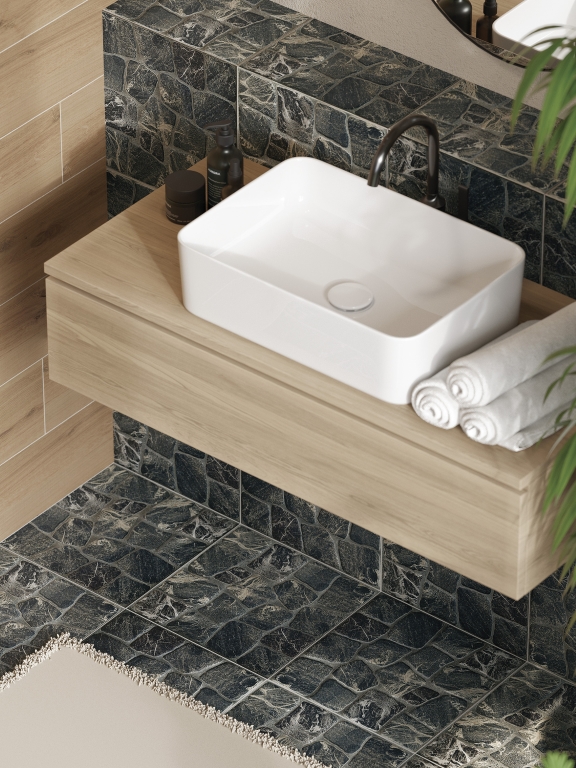 17283 На пол Vilio Brown коричневый рельеф 29.8x29.8 - фото 9