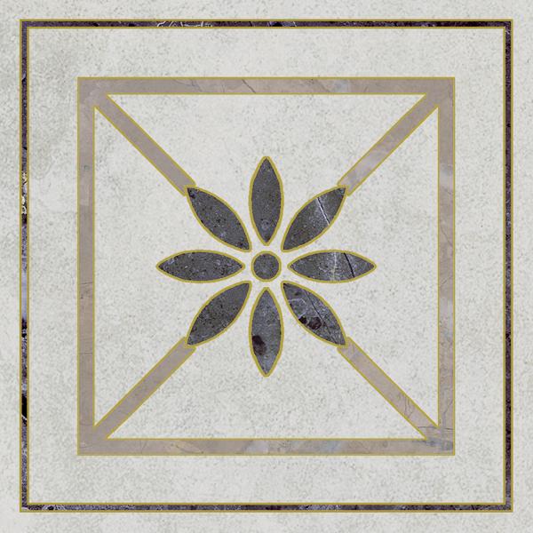 OS/A285/SG606220RL Декоративная вставка Серенада Вставка 2 Лаппатированный Обрезной 7.2x7.2 - фото 2