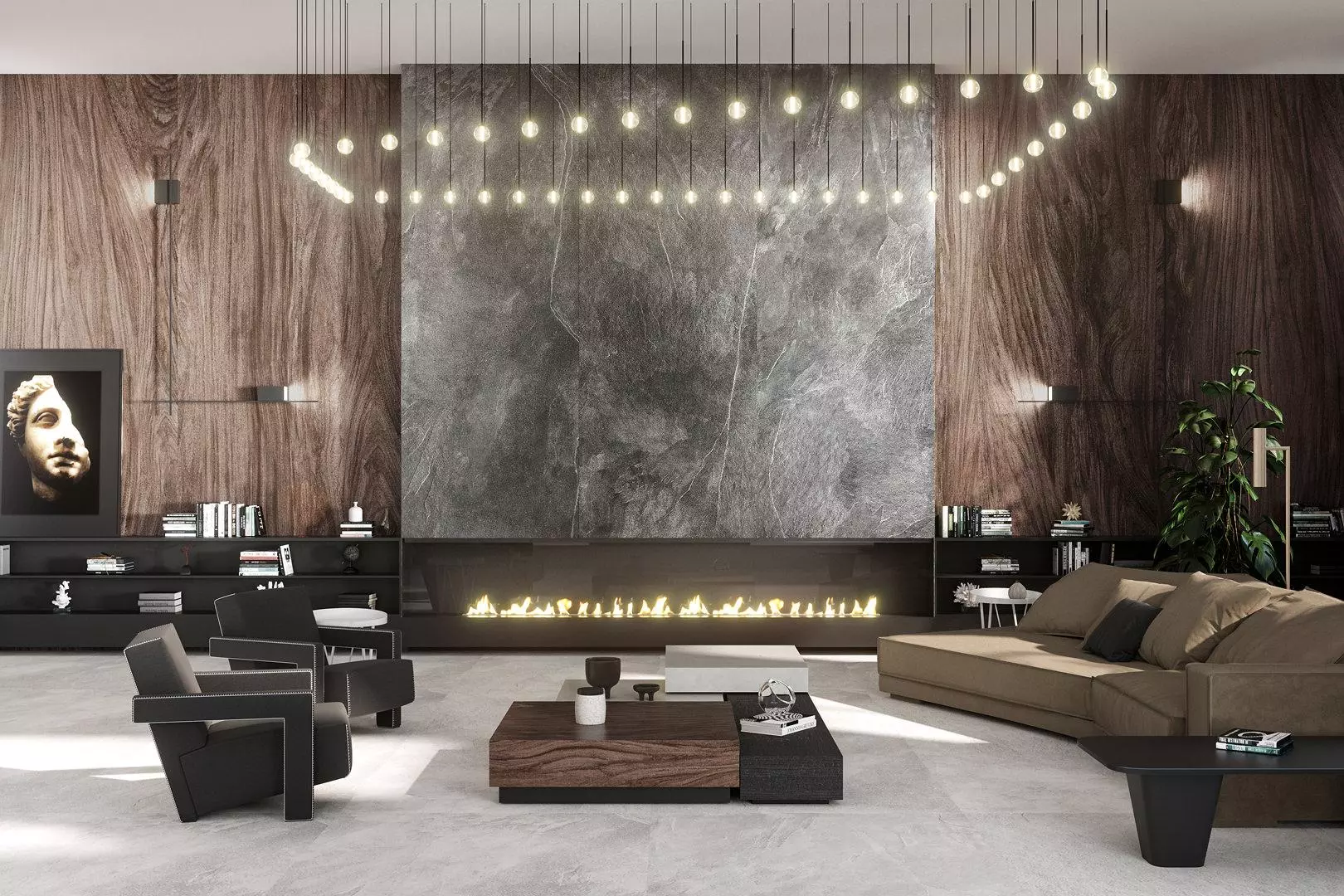 SG013820R На пол Ardesia/Ардезия Белый обрезной 119.5x119.5x0.9 - фото 4