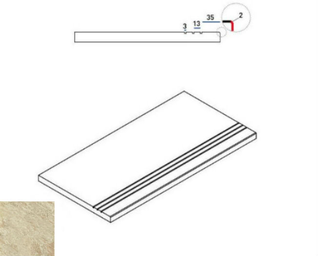 620090000377 Бордюр Climb X2 Роуп Бортик 30x60 Грип