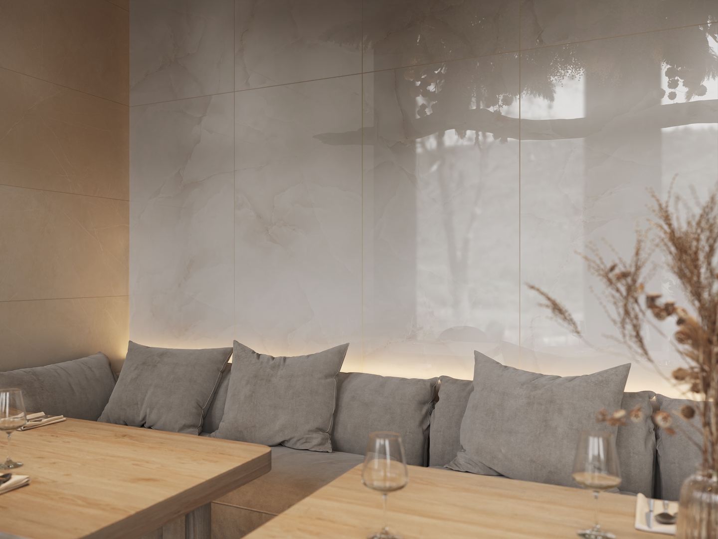 MOGXL5001/PS_NC/80x160x9R/GW На пол Marble XXL MOGXL5001 Brown полированный 80x160x9 - фото 19