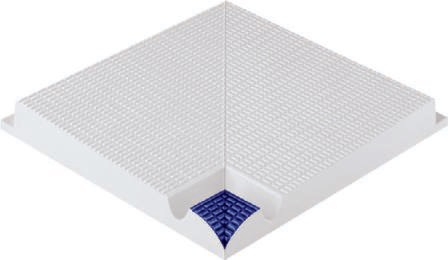 37227 Бордюр Olympic Series Профильный внутренний угол с сетчатой поверхностью L Cobalt 24.5x24.5