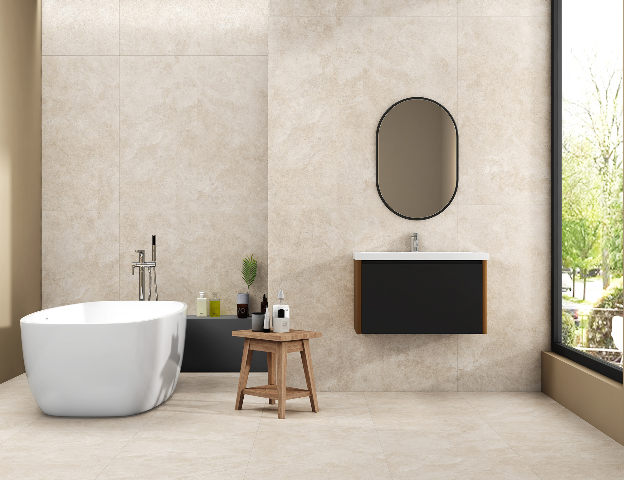 RT7003-B На пол Arawak Beige Matt Rustic Punch 60x120 - фото 7