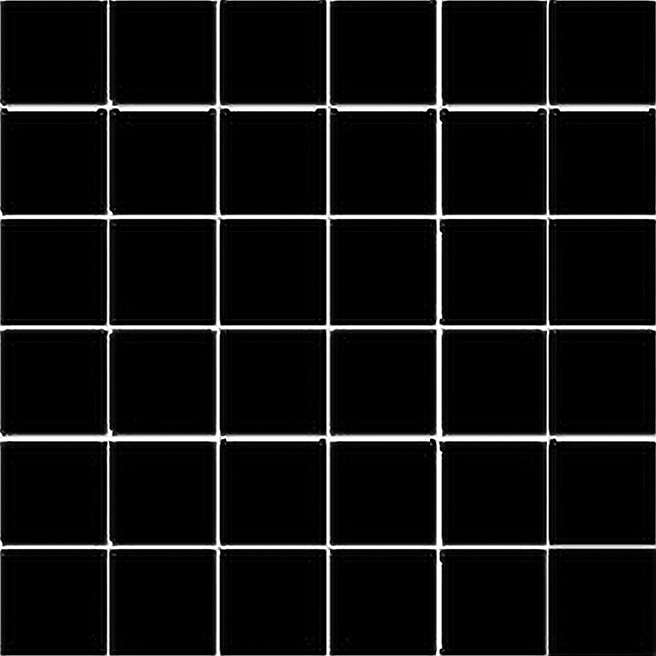 80059 На пол Porcelain Mosaic Black 5x5 30x30