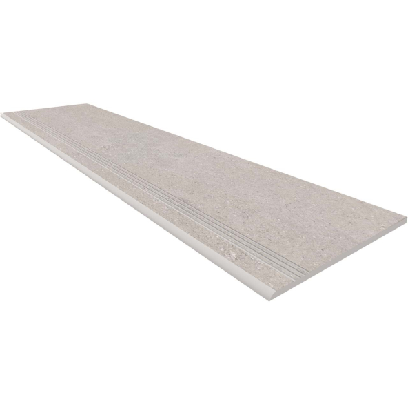 Steptrade/CE02_NR/30x120x9 Ступень Спенс CE02 Светло-серый Структурированный с насечками 30x120x9