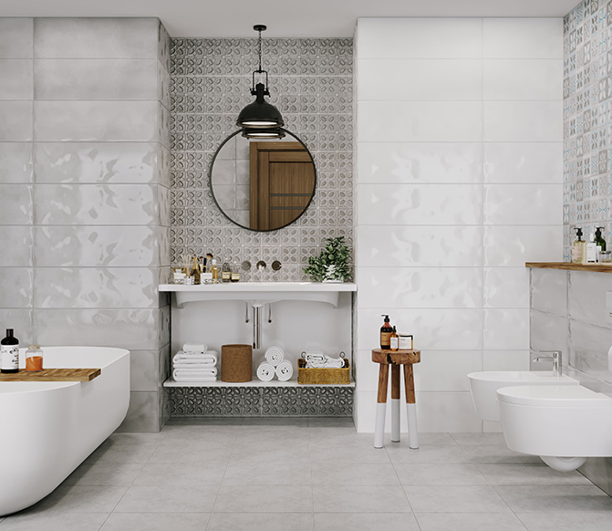 LBU333D На стену Lissabon Рельеф квадраты сине-зеленый - фото 2