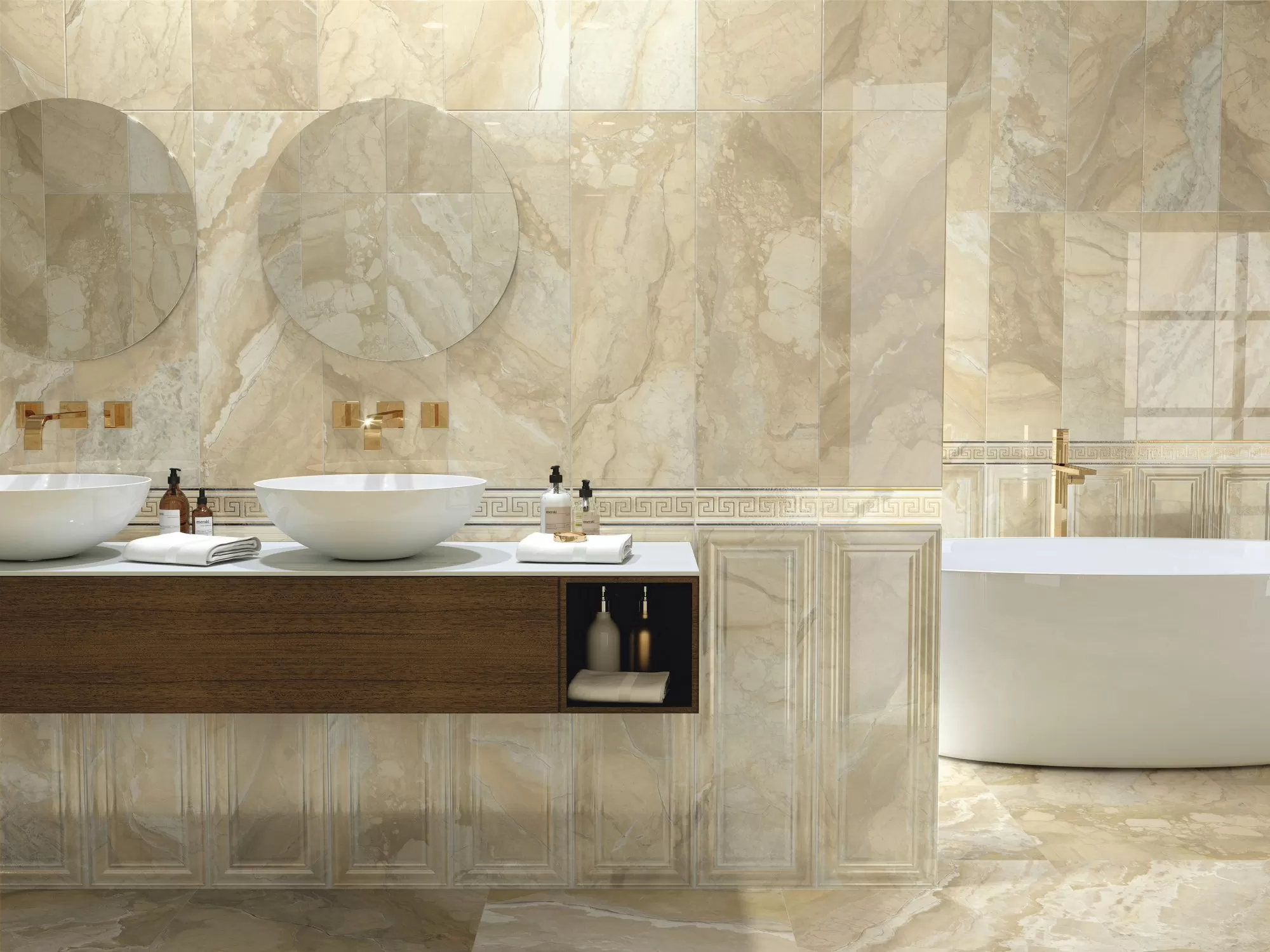 Декор Rex Roseton Noor Pearl x4 - фото 11