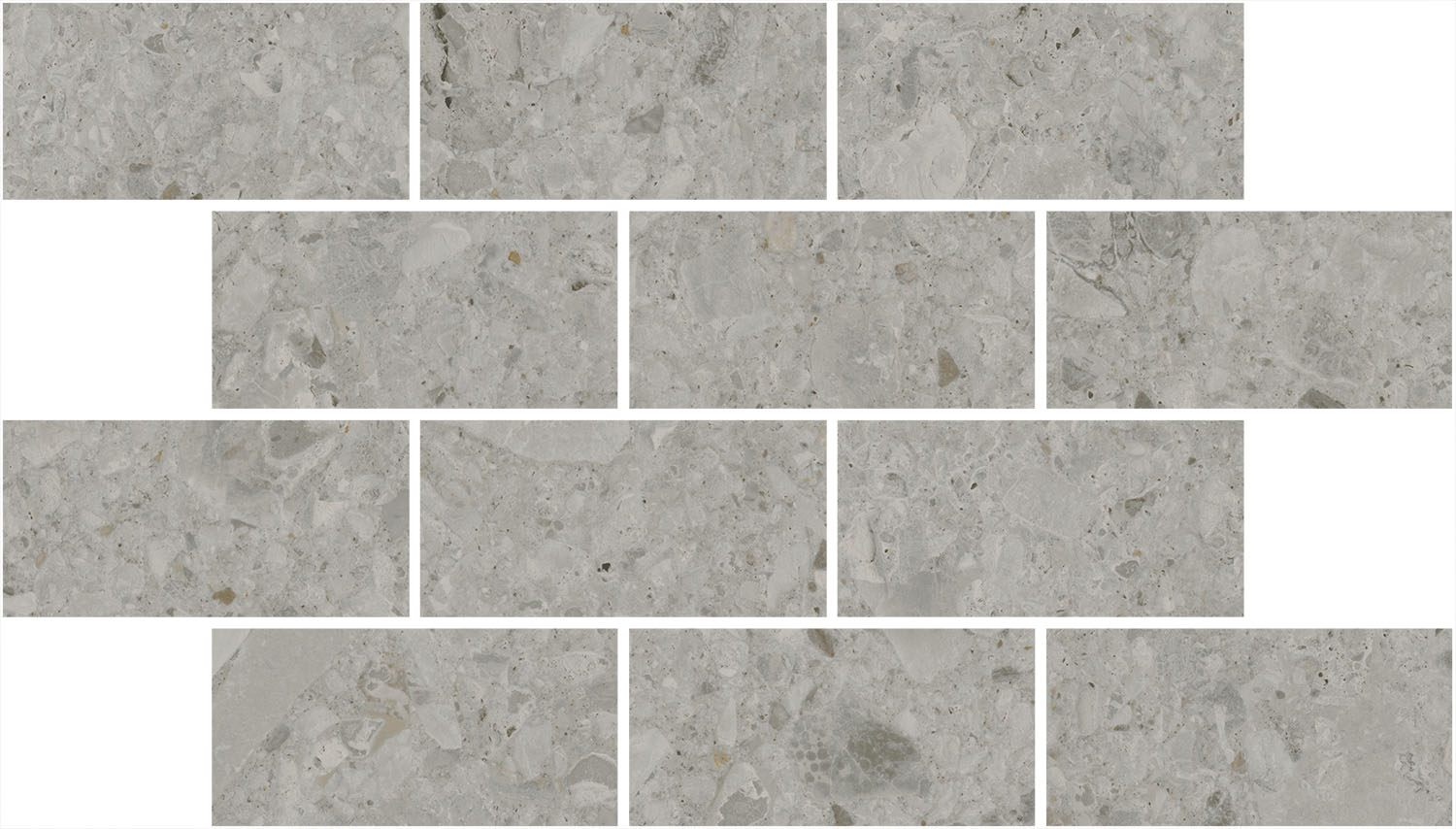 DD606020/MM Декор Чеппо ди Гре Мозаичный серый матовый обрезной 34.6x20x0.9 - фото 2