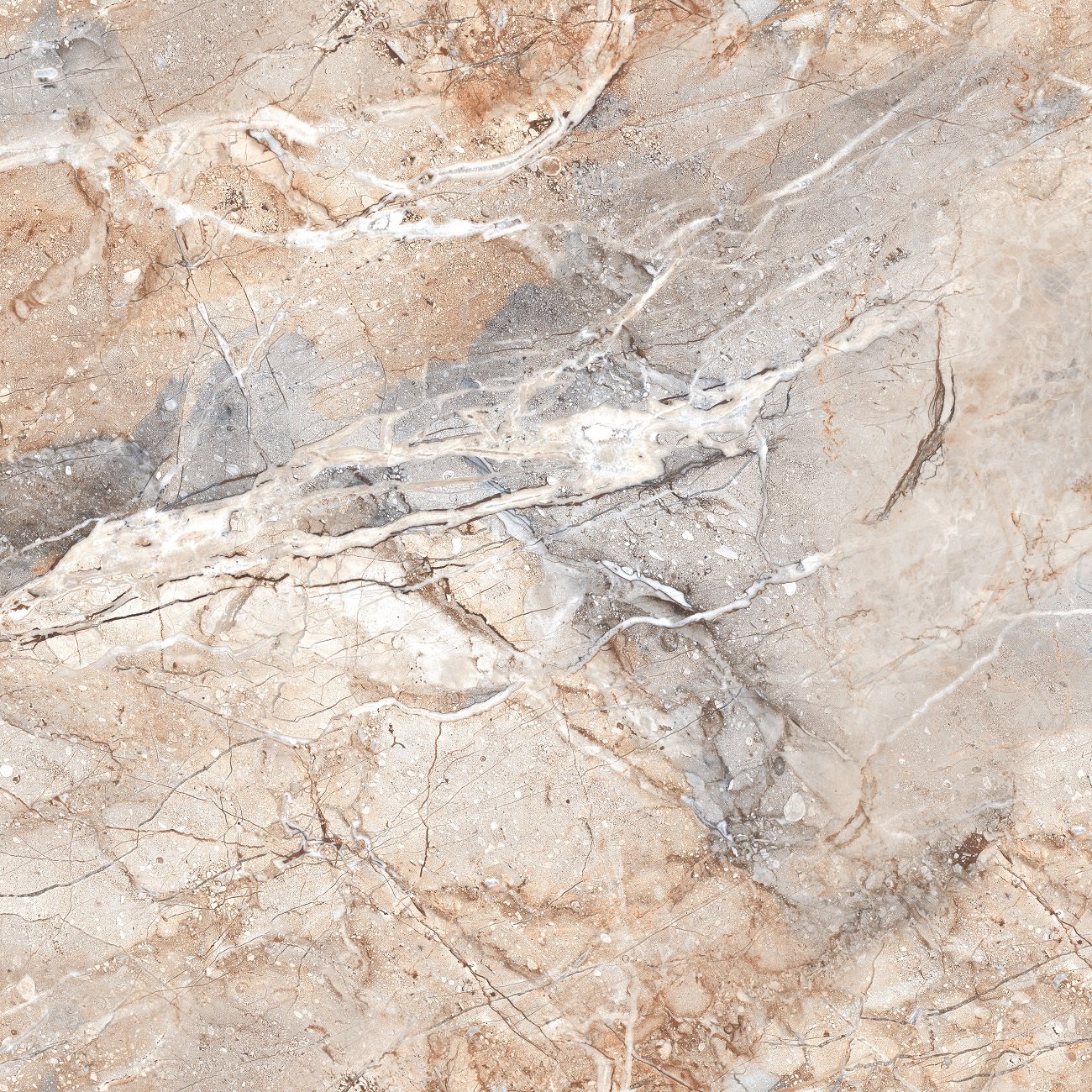 На пол Ascrain Breccia Glossy 60x60 - фото 4