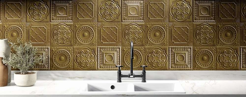 Декор Metal Tiles Relief Bronze 20x20 - фото 8