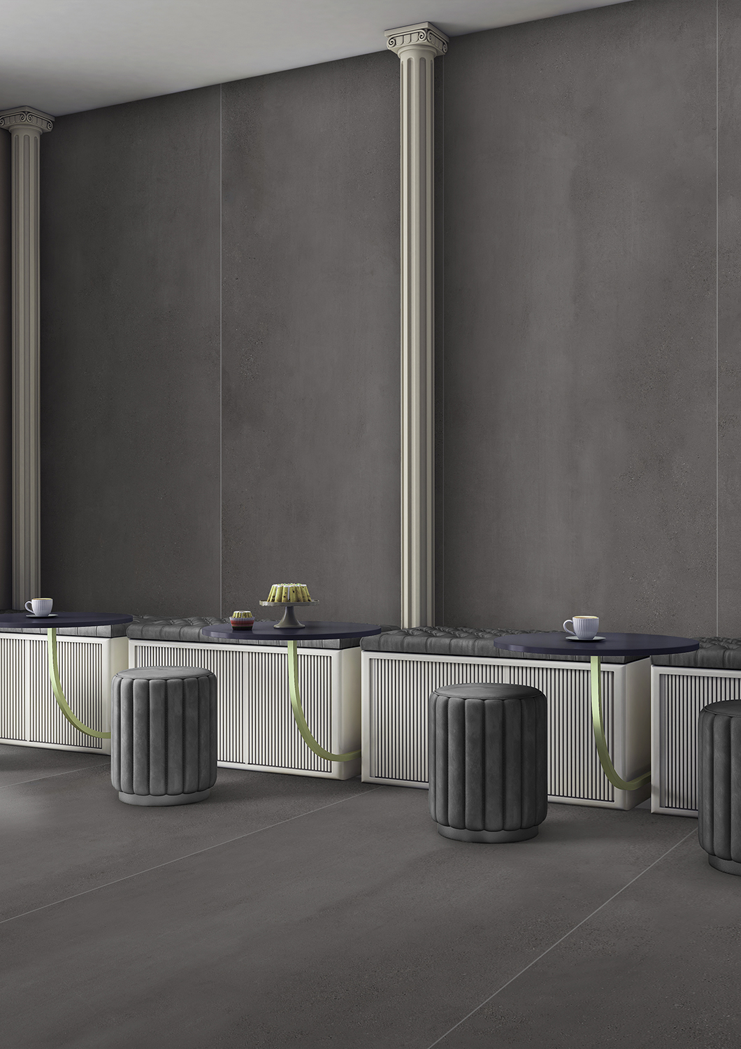 На пол Matt Black Bonanza Sahara Microcid 2800х1200х6 - фото 8