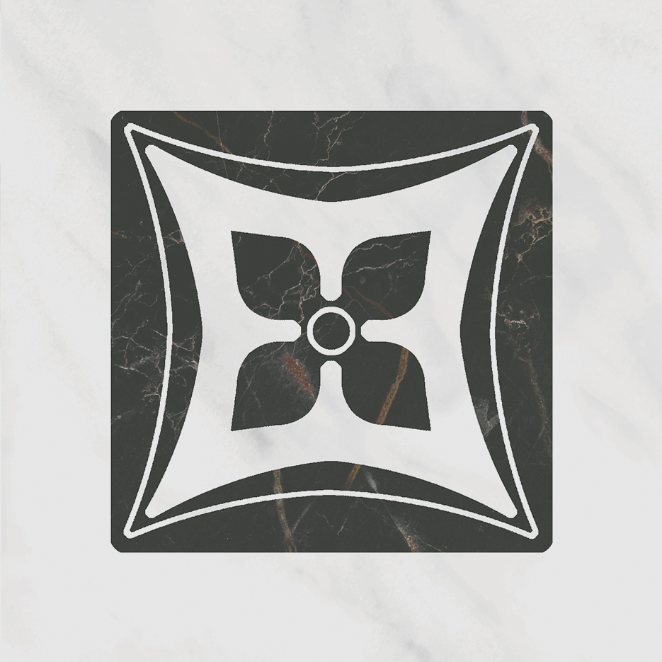 TOC005 Декор Келуш 2 Грань Черно-Белый