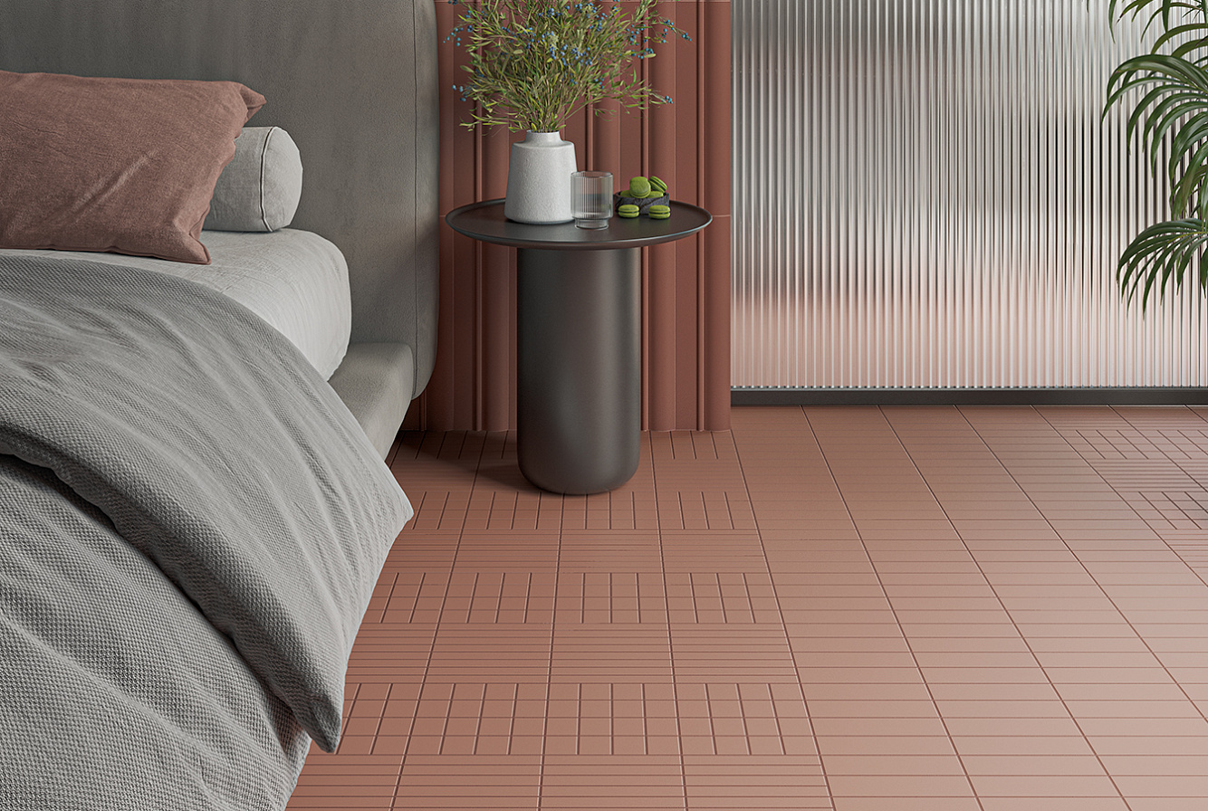 131370 На пол Raster Lines M Chalk 15x15 - фото 17