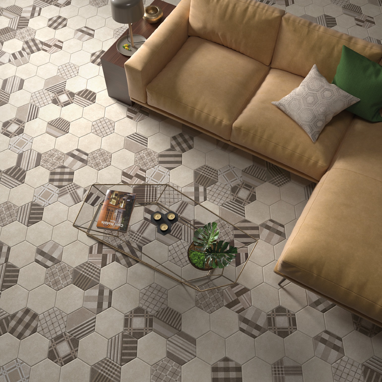 20338 На пол Hexatile Negro Mate 17.5x20 - фото 11