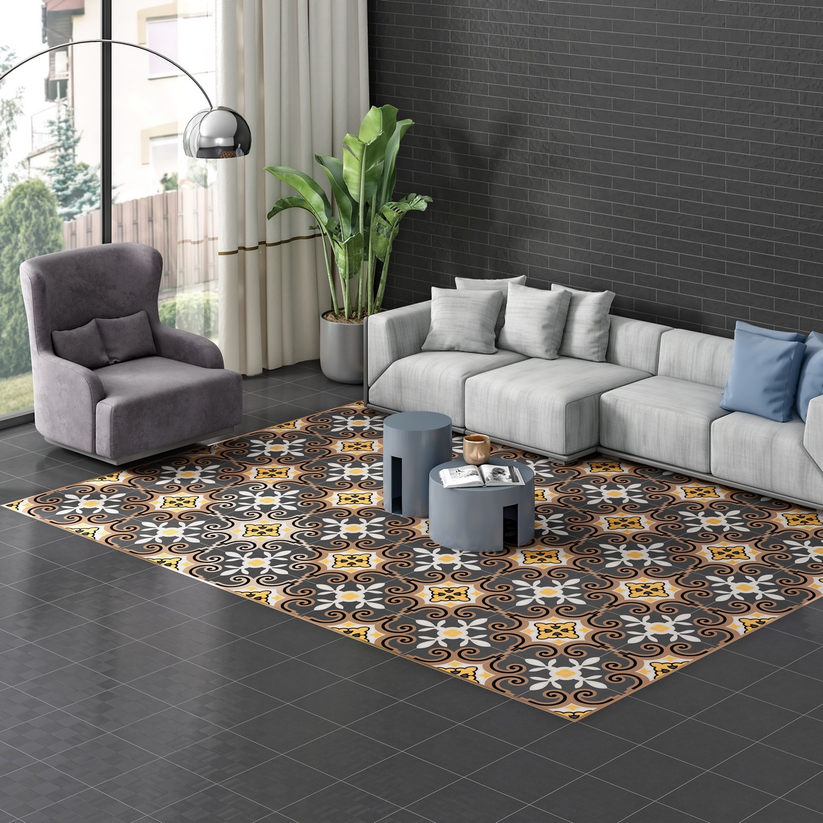 На стену Monotone Oxford Matt 6x25 - фото 45