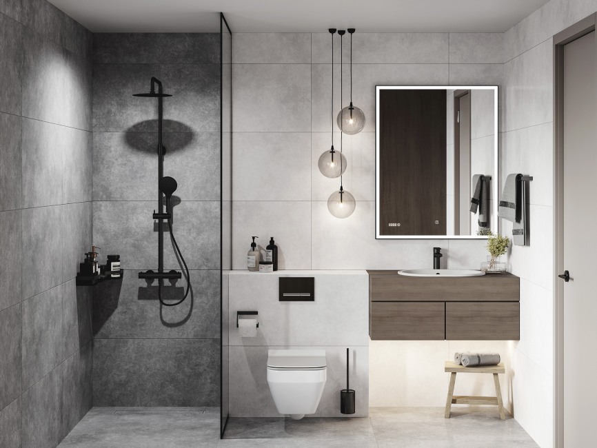 16667 На пол Ideal Серый Ректификат 89.8x44.8 - фото 11