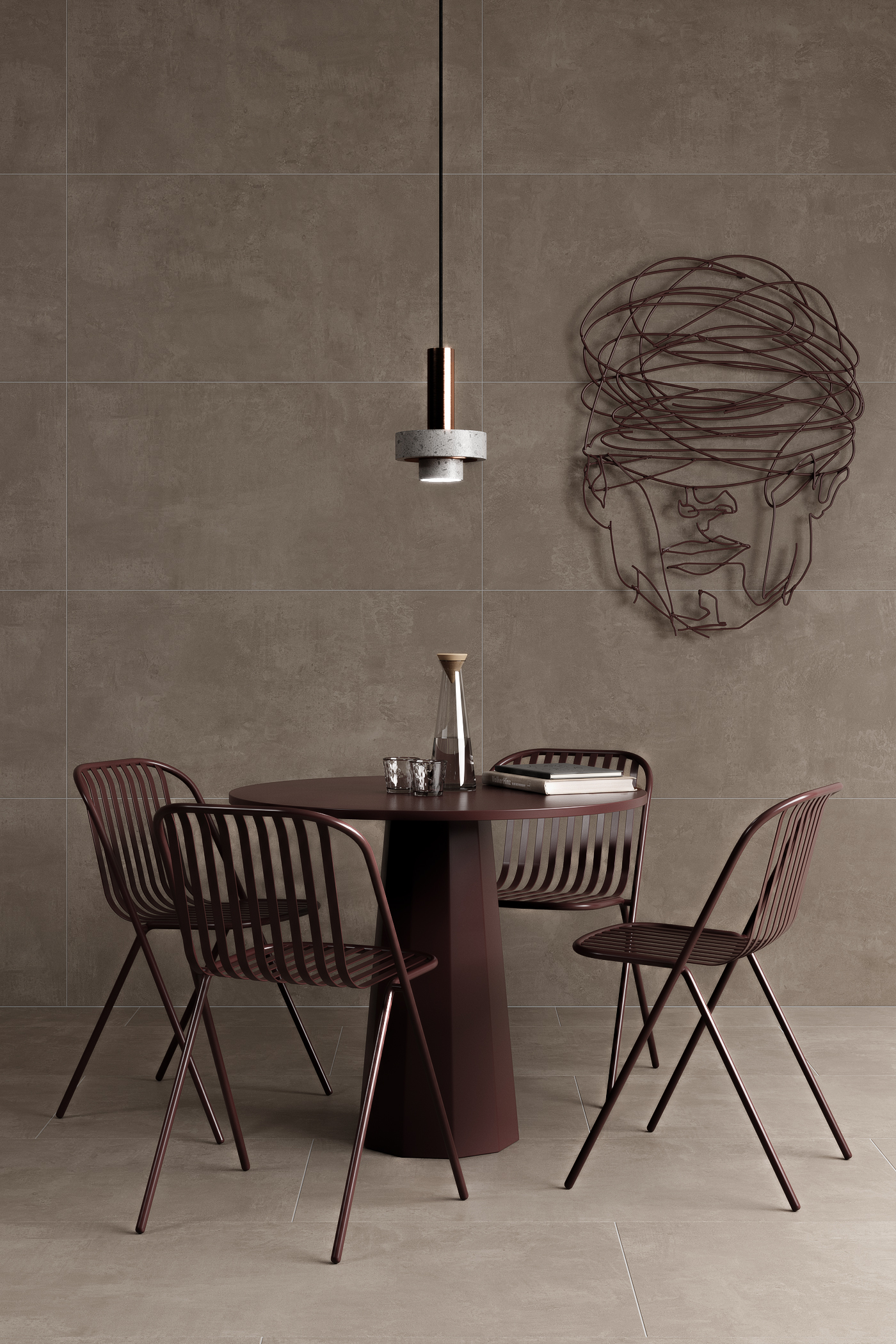 933  На пол Cement Flake Mud 180x120 - фото 7