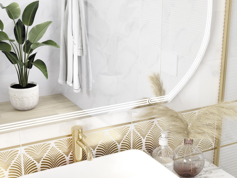 15950 Бордюр Metallic Спец. элемент Серебряный 75х0.5 глянцевый - фото 10