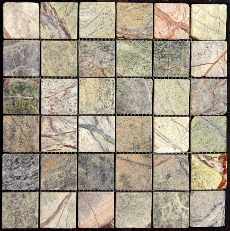 Настенная Marble Mosaic Rain Forest Green