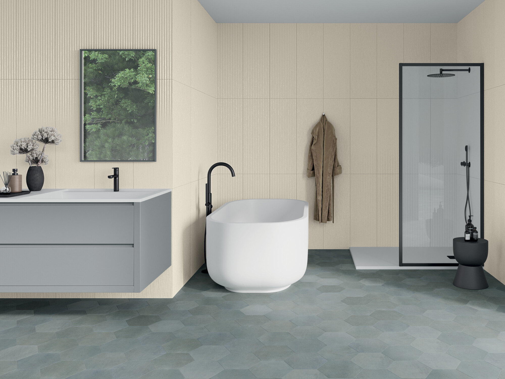 33155 На стену Mare by Dsignio Silver Mix/32X90/R 32x90 - фото 4