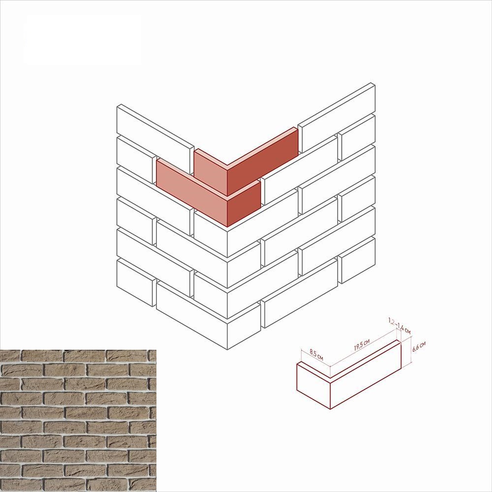 366-15 На стену Линц Брик 366-15 Угол
