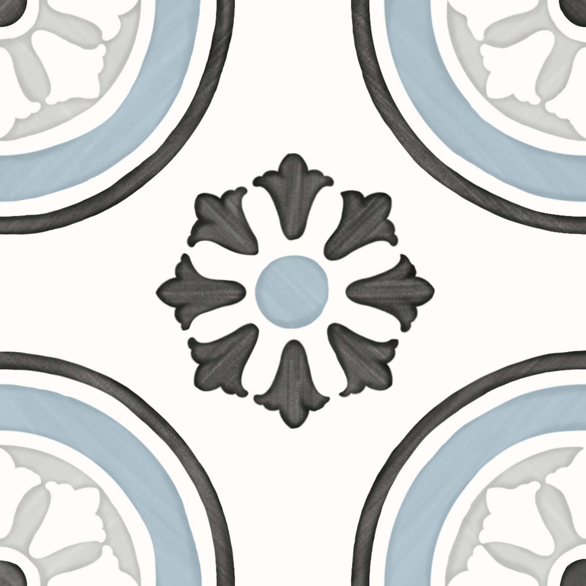 3356231085 На пол Tanger Blue Dhalia 12.3x12.3 - фото 5