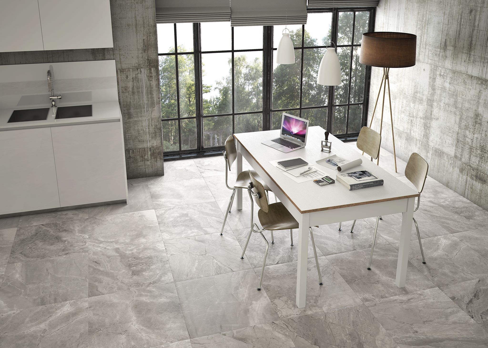 На пол Tribe Grey mate porcelanico - фото 3