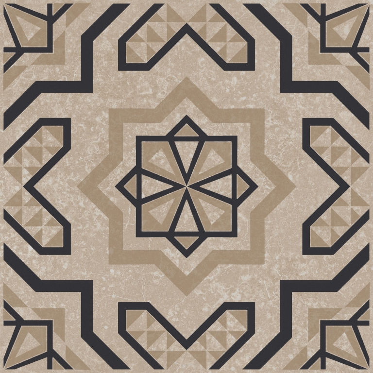 KMD3STA046GN Декор Касабланка Бежевый светлый матовый 20x20x0.8 - фото 2