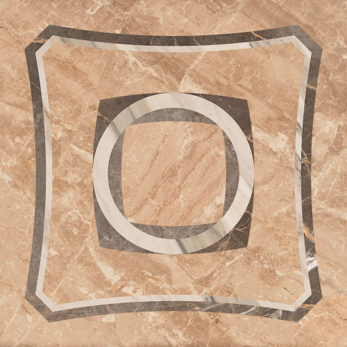 610080000212 Декор Portofino Беж Вставка Интарсио Шлифованный и Реттифицированный