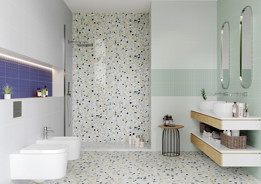 010100001200 На стену Конфетти Зеленый низ 02 25х40 - фото 5