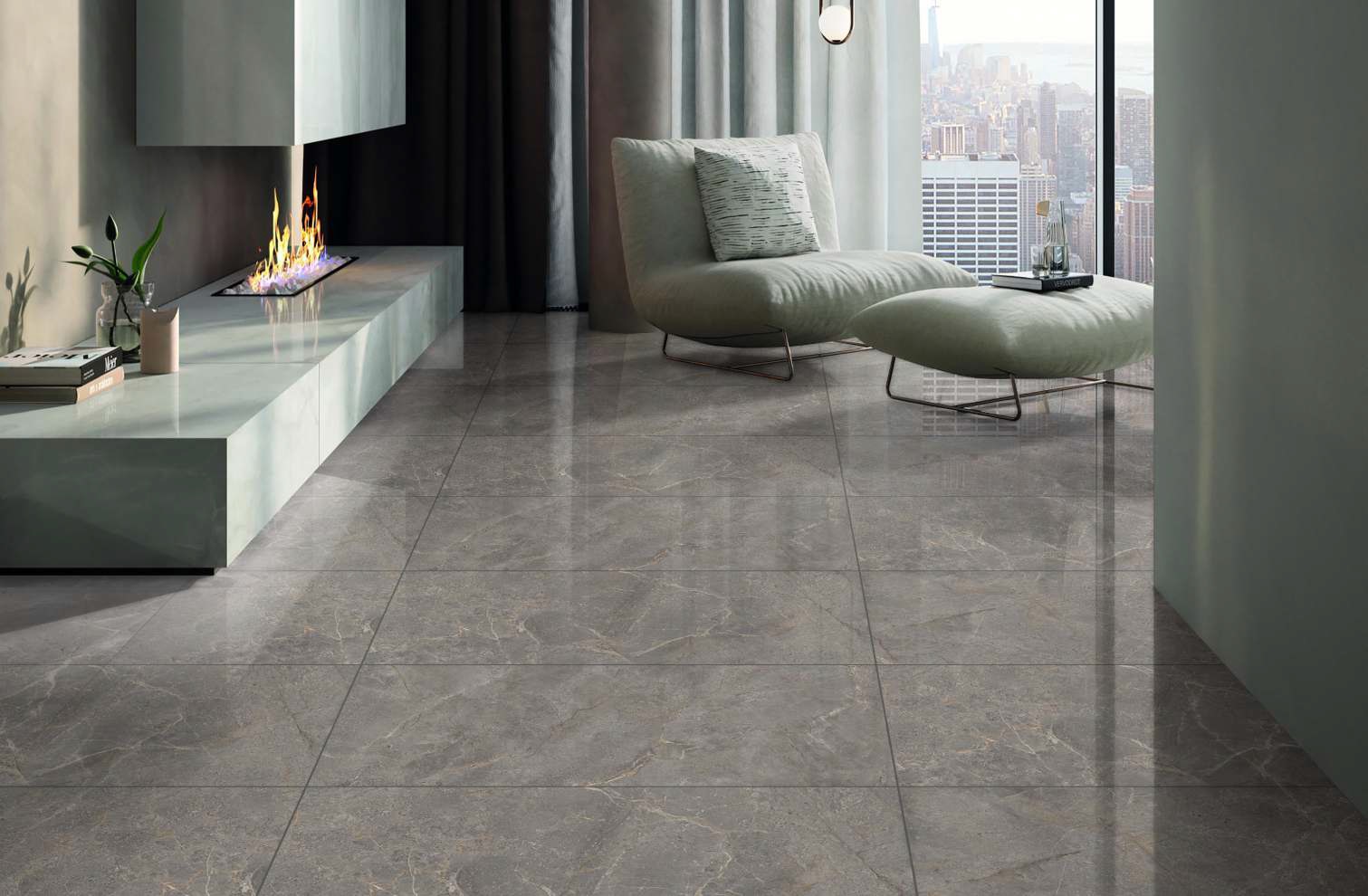 На пол Polished Sahara Dark 60x120 - фото 8