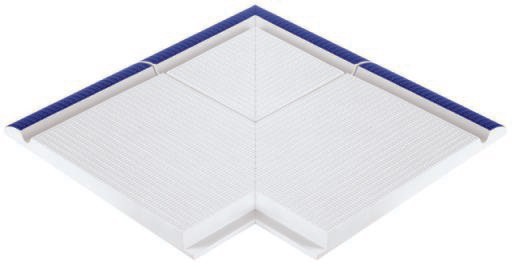 105-2027 DK Бордюр Olympic Series Профильный наружный угол с сетчатой поверхностью Олимпик Cobalt 29.5x49