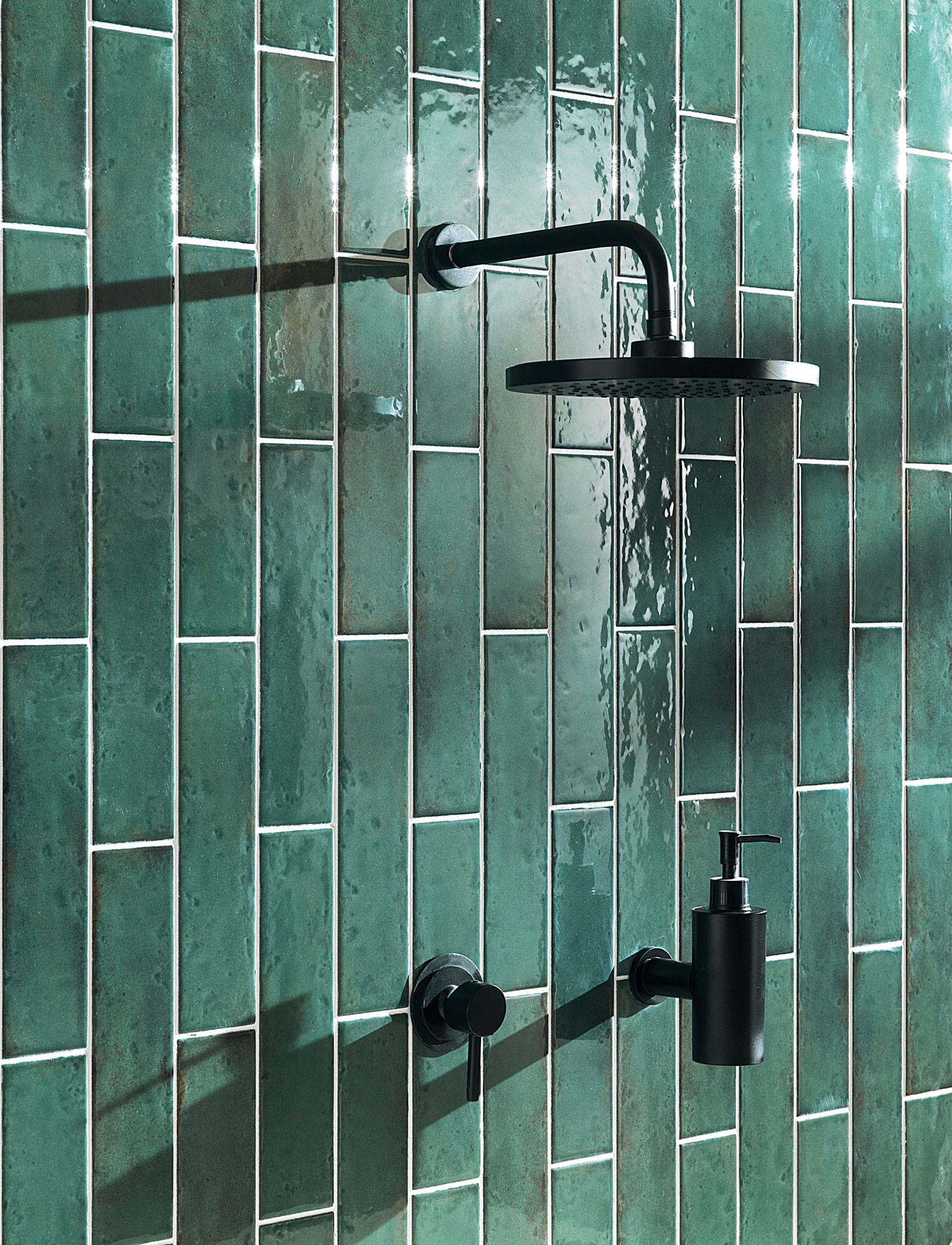 154505 На стену Oxida Brick Green 7.5x30 - фото 9