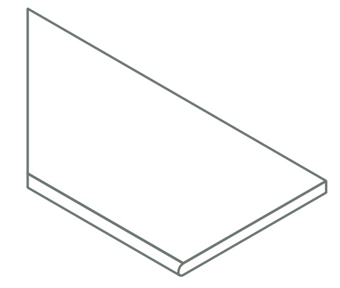 620090001167 Бордюр Avantgarde X2 Pure Bordo Round SX 30x120