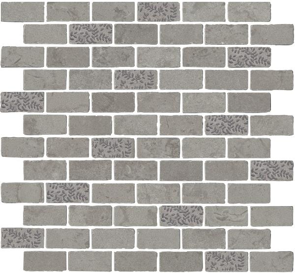 MBD010 На пол Про Лаймстоун Антика 2 Мозаичный Серый Матовый Натуральный