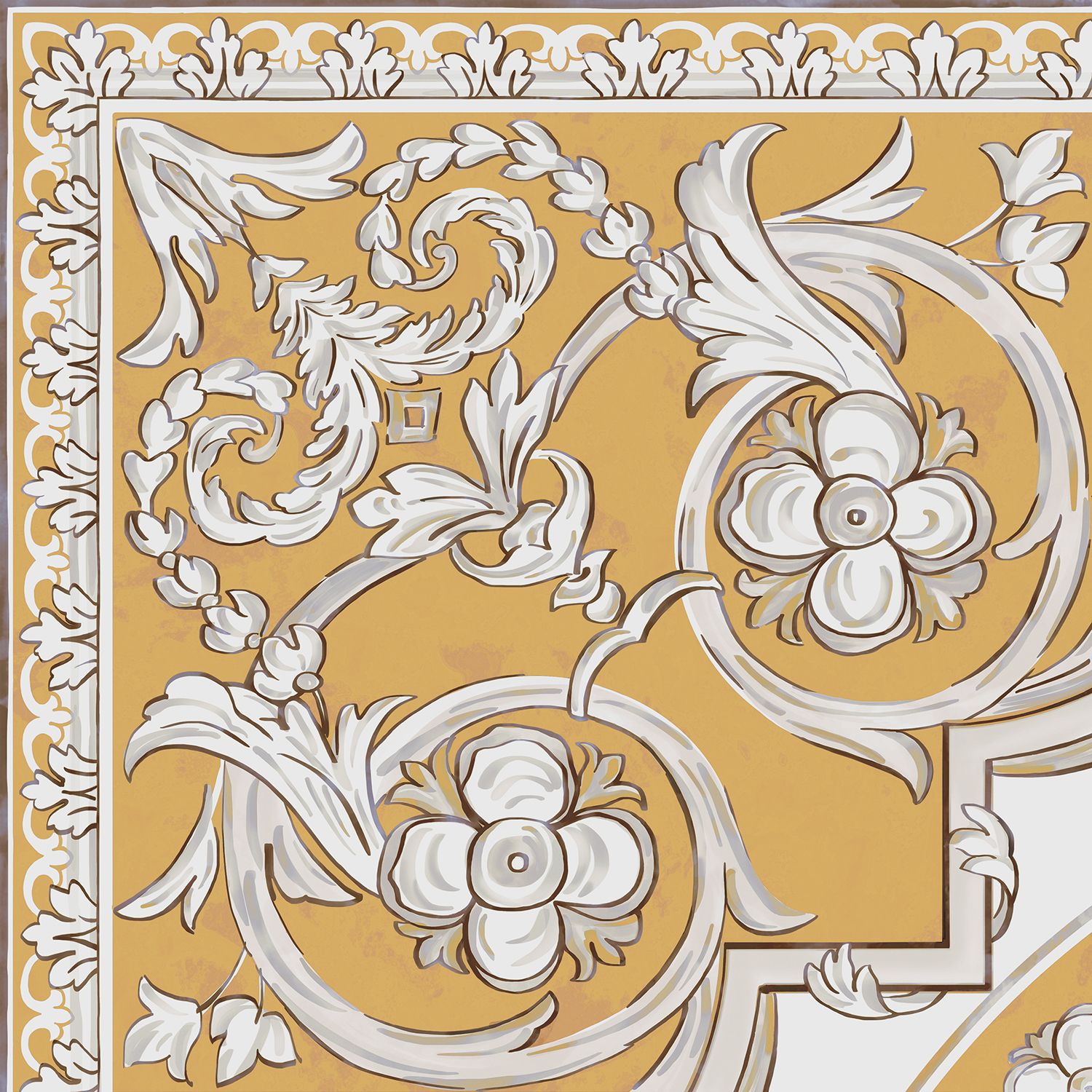 HGD/B509/SG9174 Декор Алмаш Угол Желтый