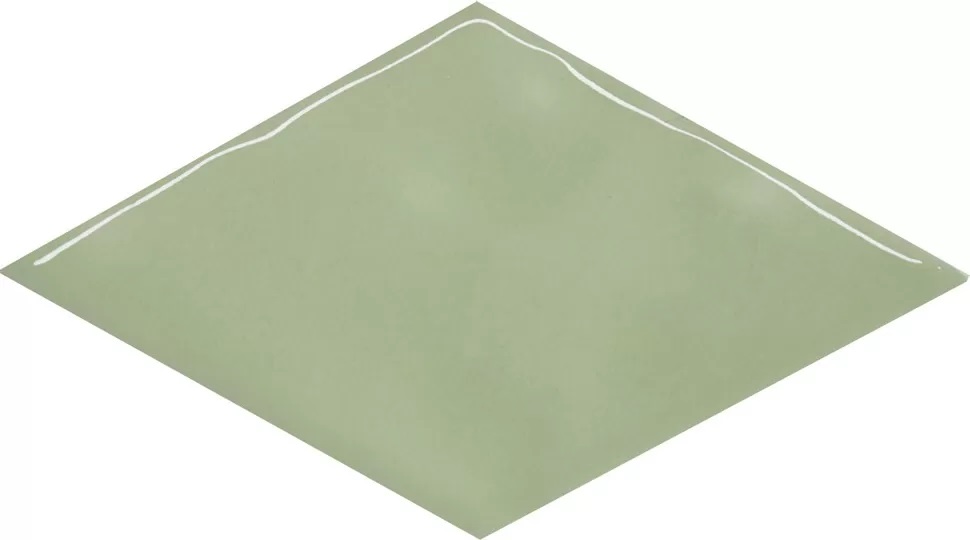 KMD2SRB008BN Декор Риад Зелёный светлый глянцевый 13.5x7.8x0.9