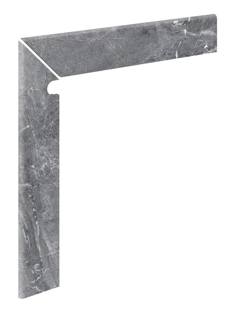 Подступенник Marble ML левый 441 Ceniza R9 596х596х11