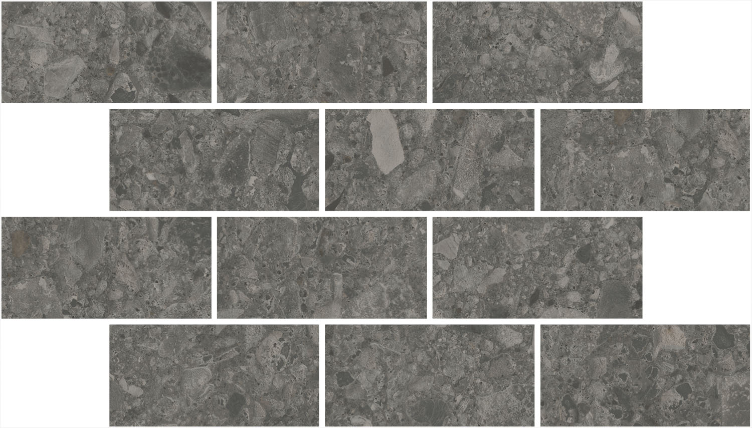 DD606220/MM Декор Чеппо ди Гре Мозаичный антрацит матовый обрезной 34.6x20x0.9 - фото 4