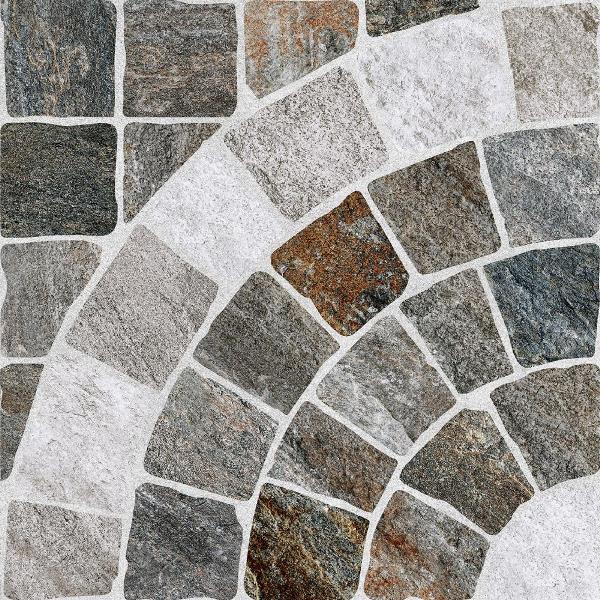 Декор Лиссабон Серо-коричневый с рисунком 4Д