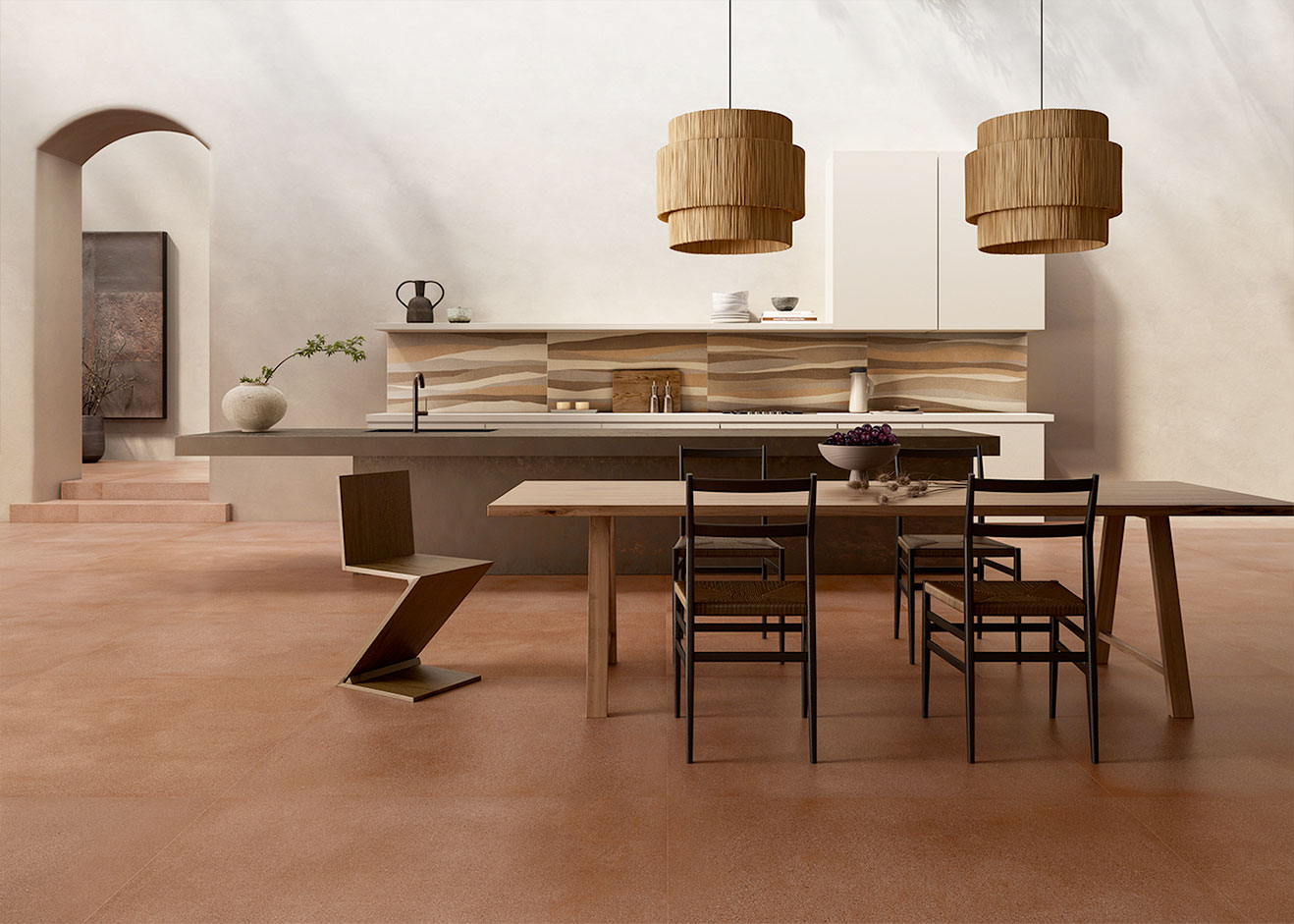 RK87 На стену Namib Ribbed Earth R 60x120 - фото 6