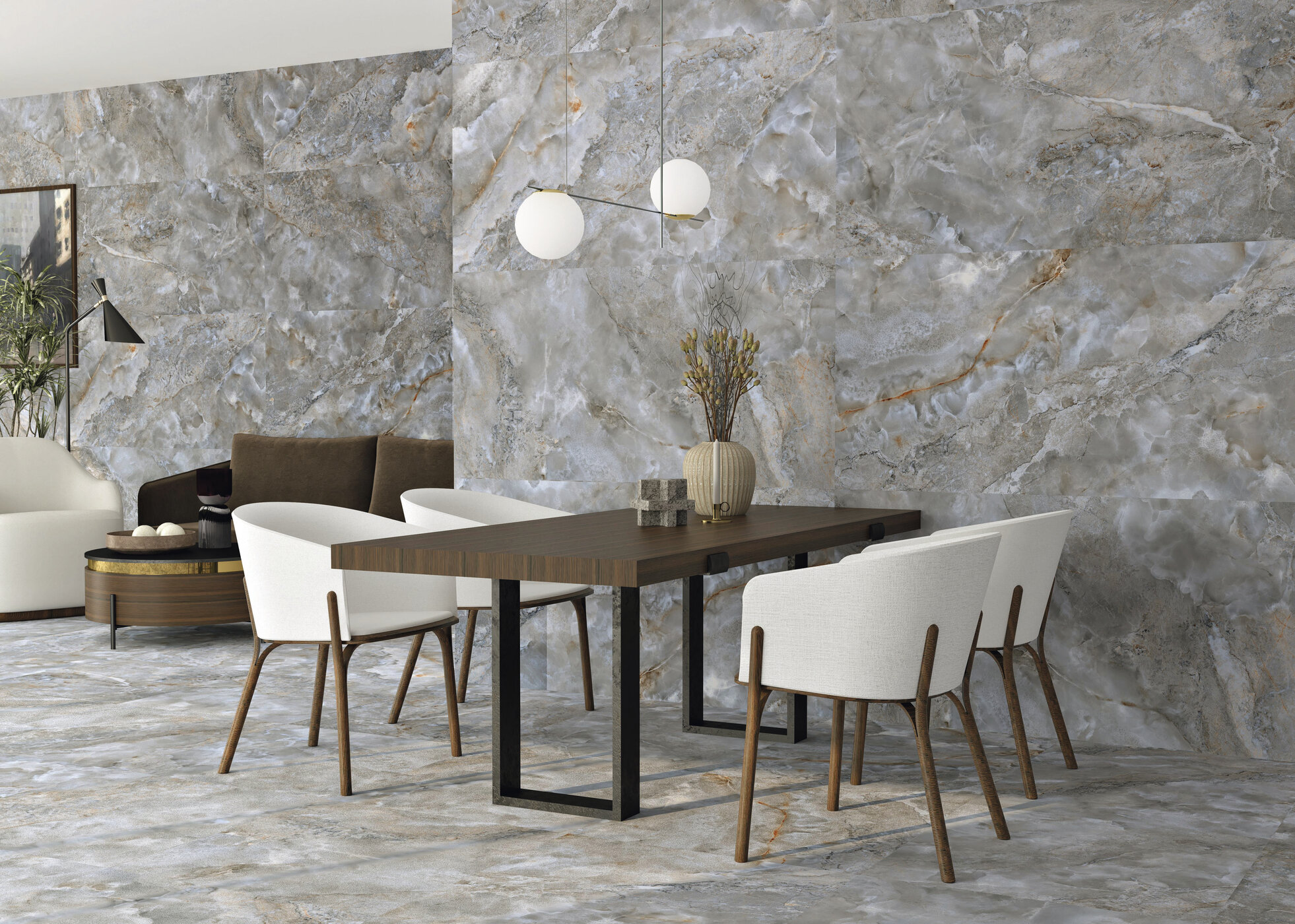 На пол Aura Snow Natural 6mm 120x280 - фото 5