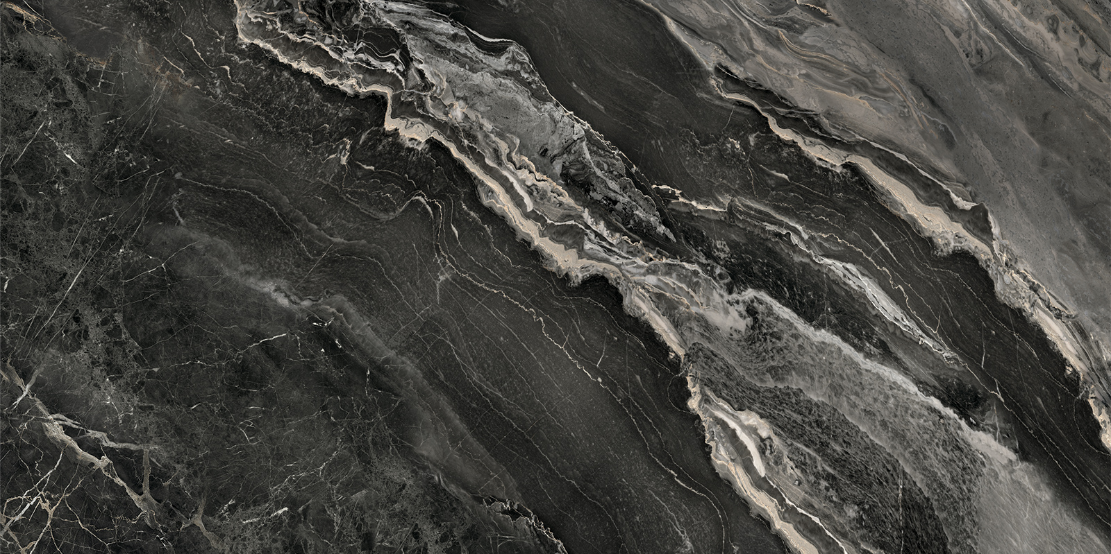 60120KRT99P На пол Karpaty Marble black полированный 600x1200x7 - фото 2