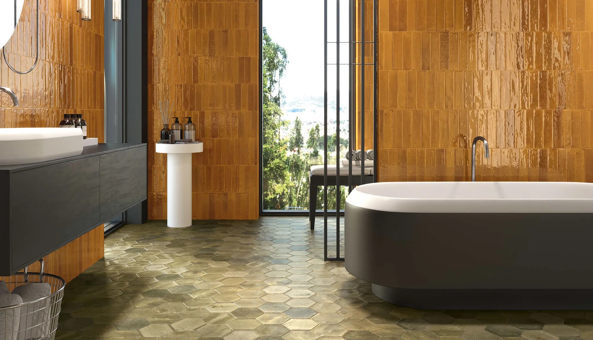 PT03154 На пол Hope Hex Blue Matt - фото 19