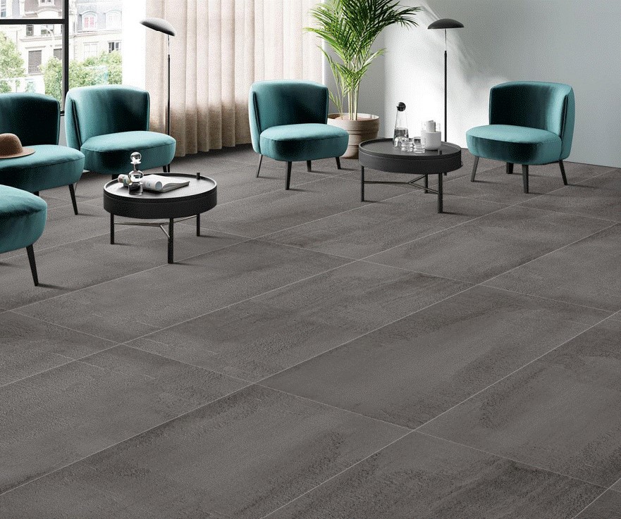 На пол Matt Obsidian Fossil 60x120 - фото 20