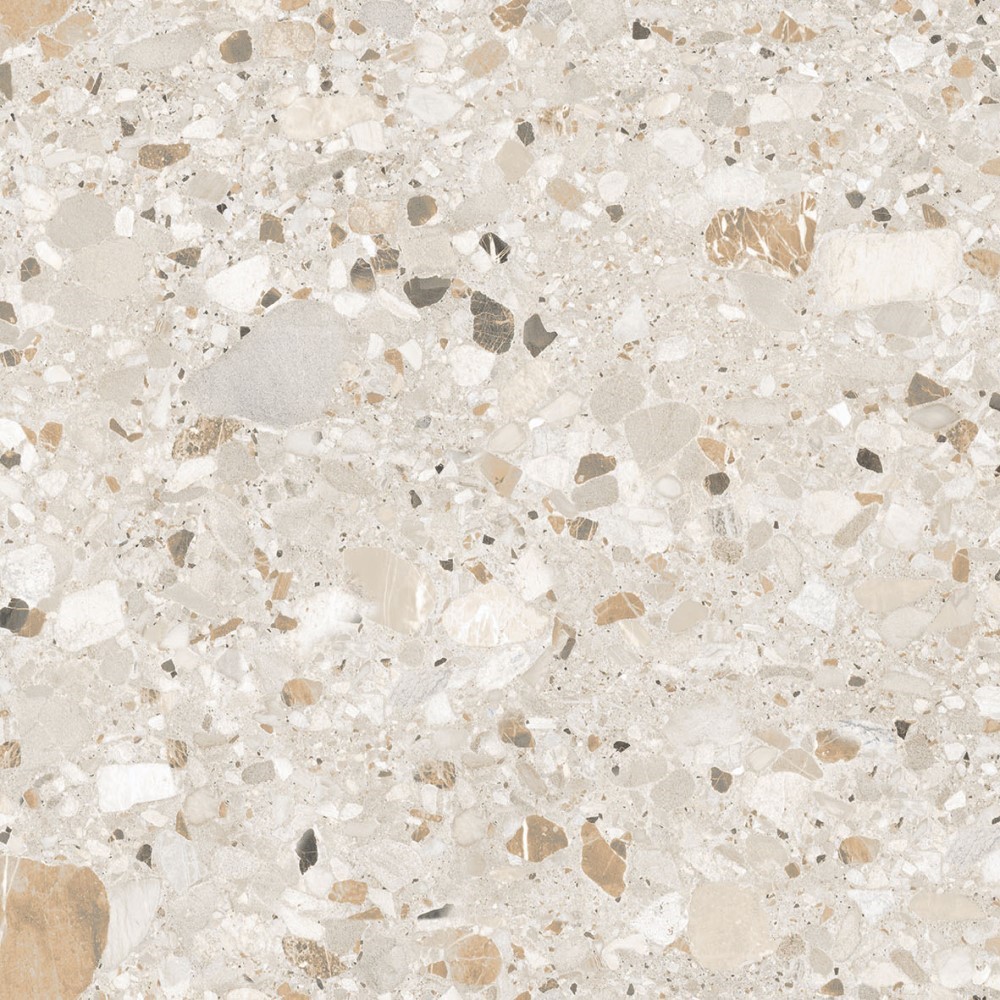 На пол Terazzo Кремовый матовый карвинг 60x60 - фото 7