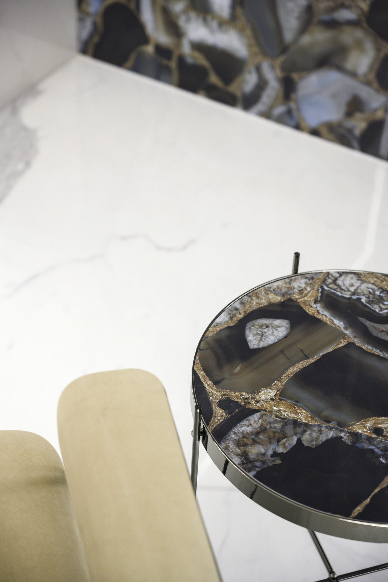 На пол Ultra Agata Agata Blu Luc. Shiny 150x300 6 mm - фото 4