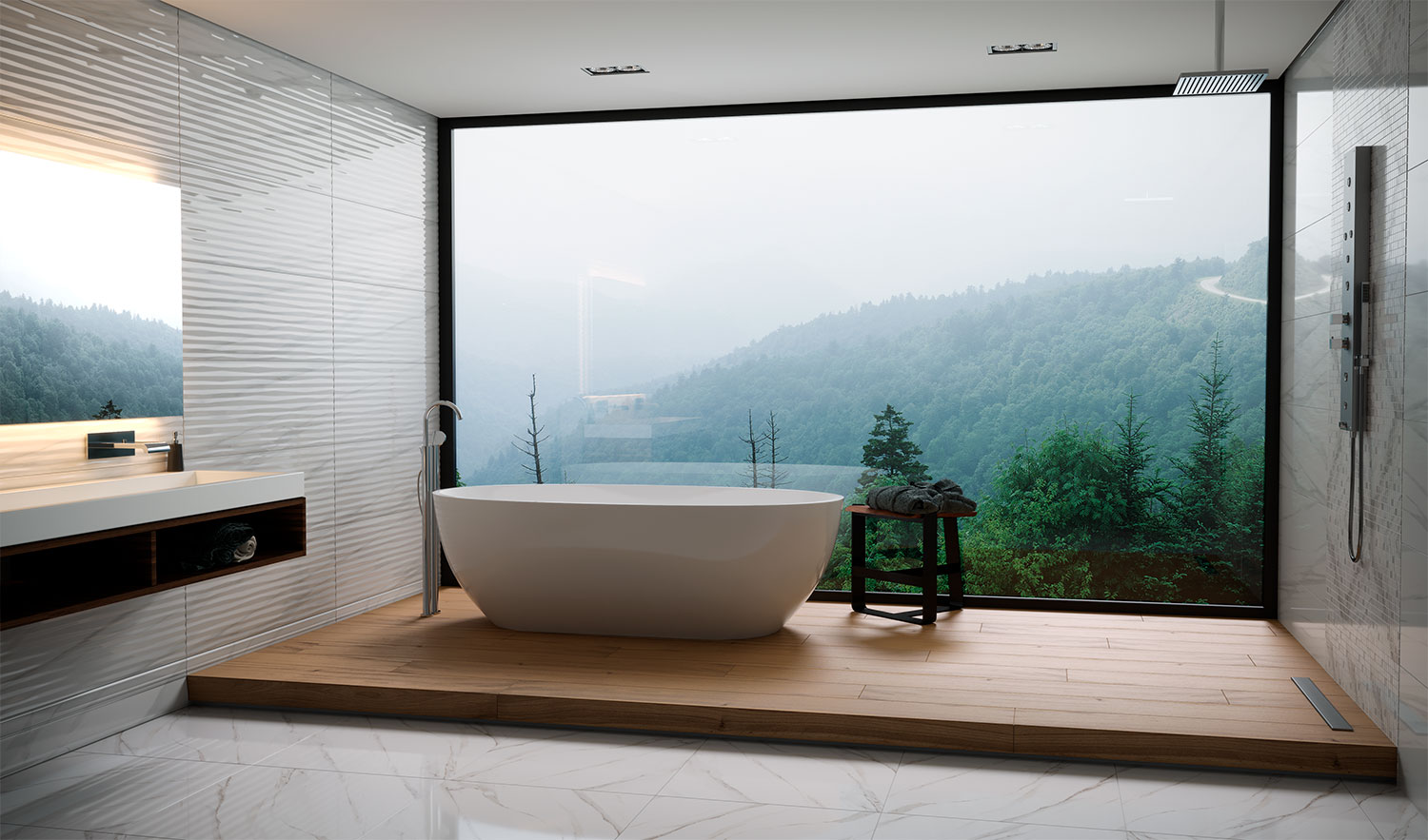 925 На стену Calacatta Mos. White gold - фото 5