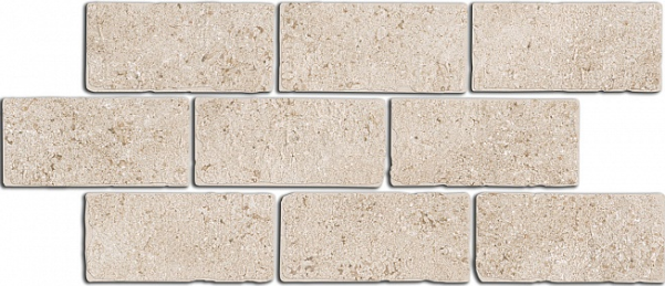 BR024 Бордюр Роверелла Бордюр бежевый мозаичный
