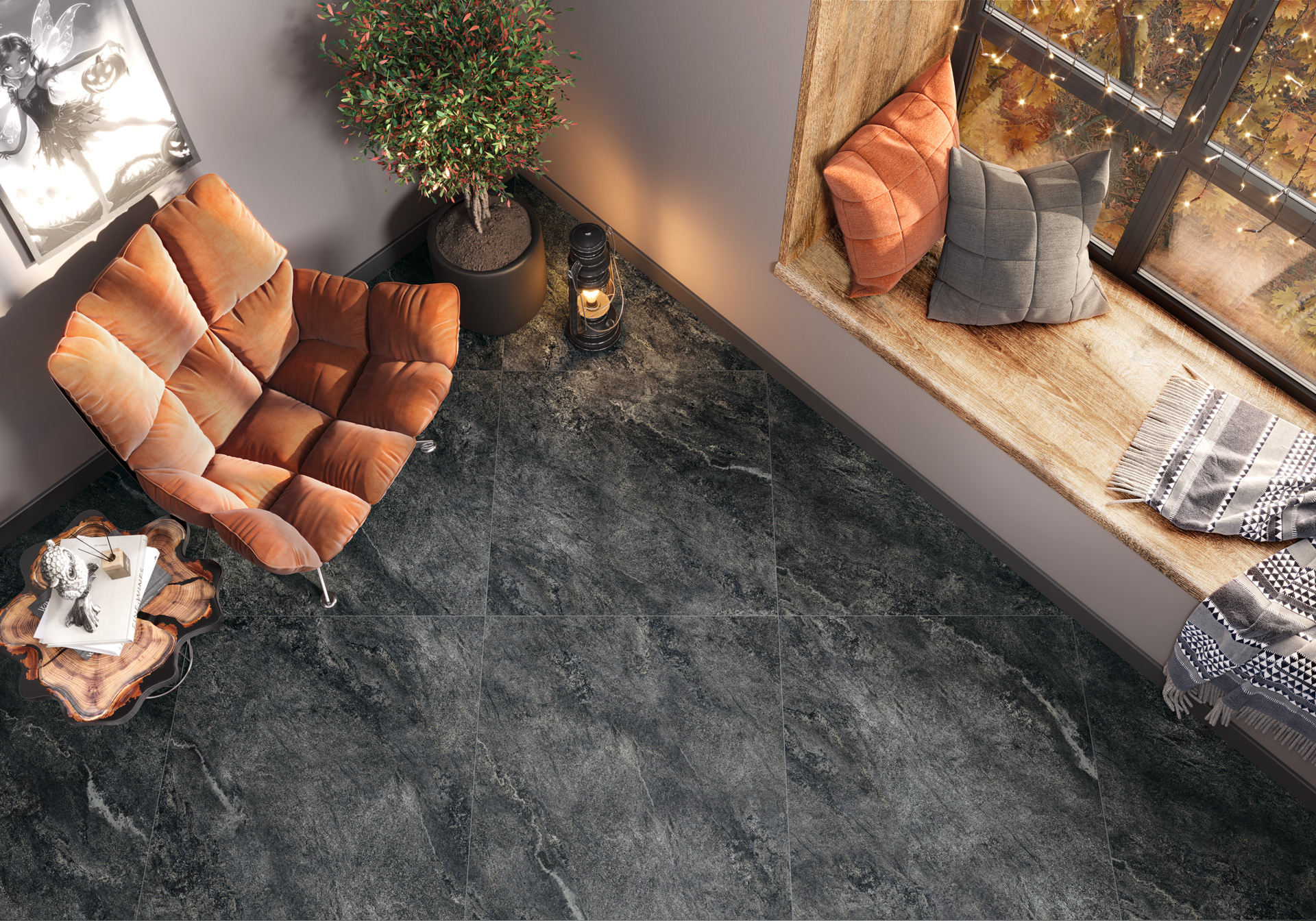 60120AJA15M На пол Ajax Gray матовый карвинг 600x1200x7 - фото 11